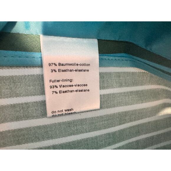 NWT Akris Punto Striped Blazer Womens 12 Palmleaf Green office designer - Picture 7 of 9